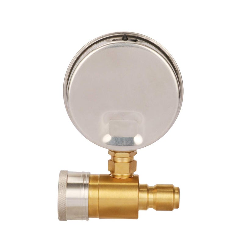 Measureman 2-1/2" Pressure Washer Pressure Gauge Kit 3/8 Inch Quick Connect 0-5000 PSI Glycerin Filled - Image 5